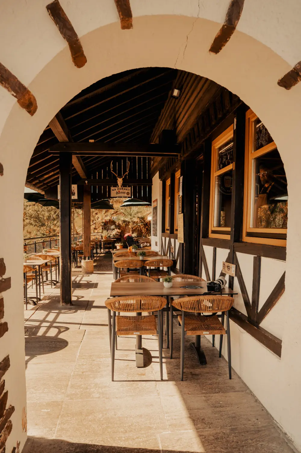 Überdachte Terrasse
