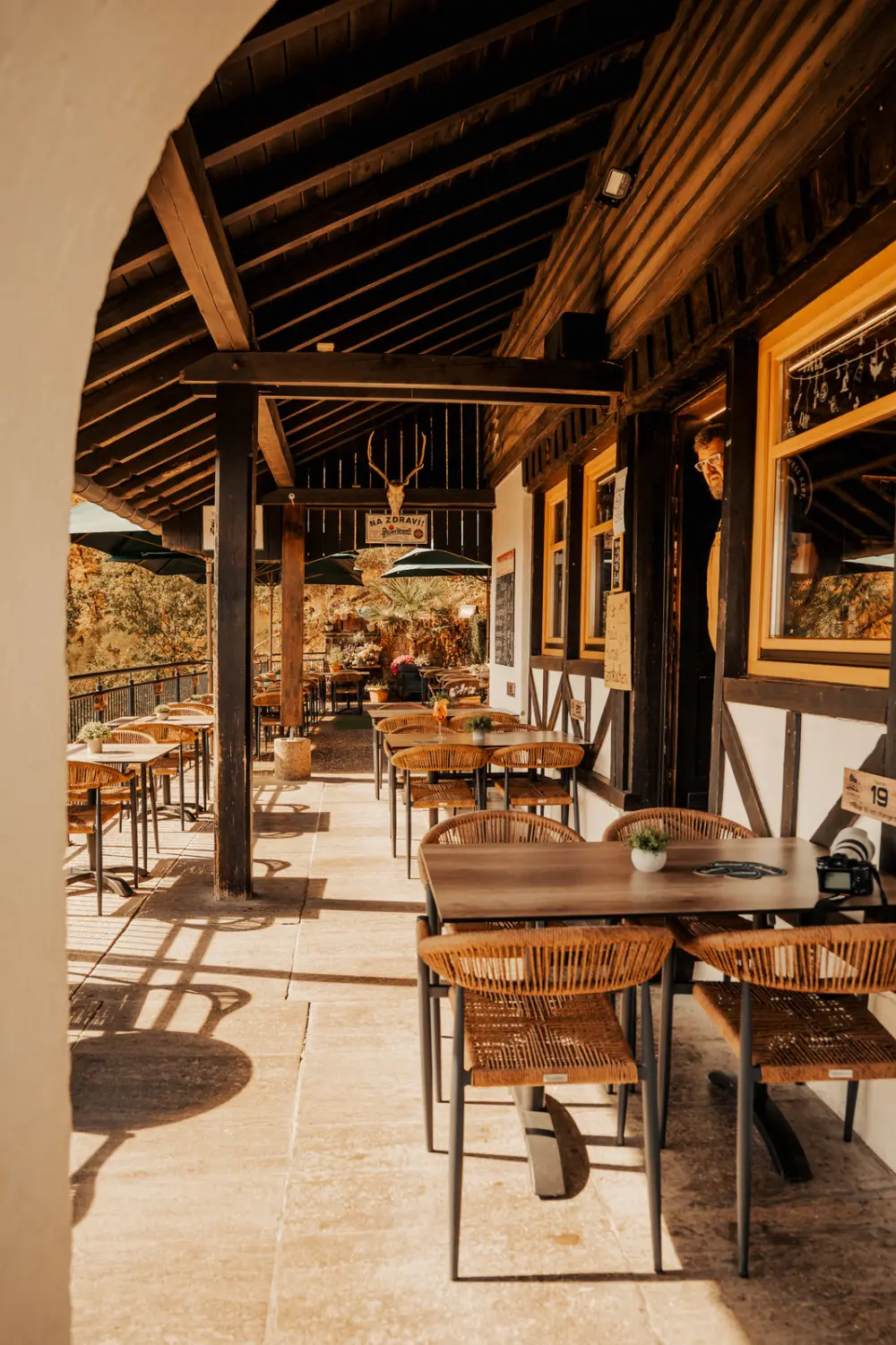 Überdachte Terrasse