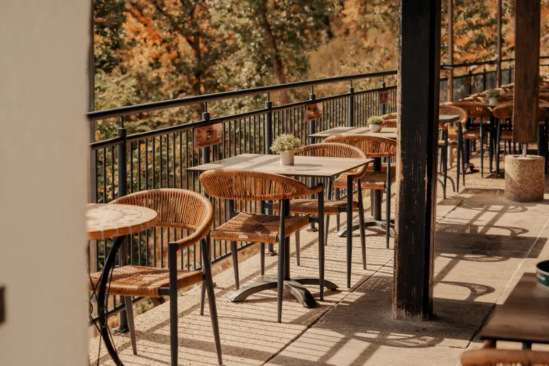 Terrasse am Hang